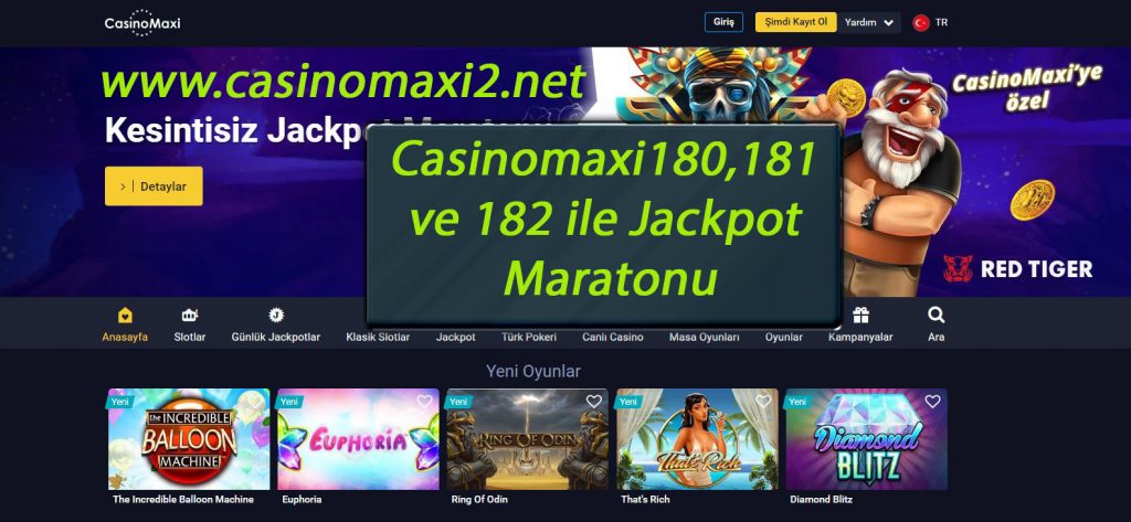 Casinomaxi180,181 ve 182 ile Jackpot Maratonu